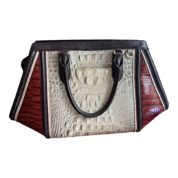 BRAHMIN BAG. Arden Satchel,Hemlock Westwood color, leather, never used. - Picture 2 of 10